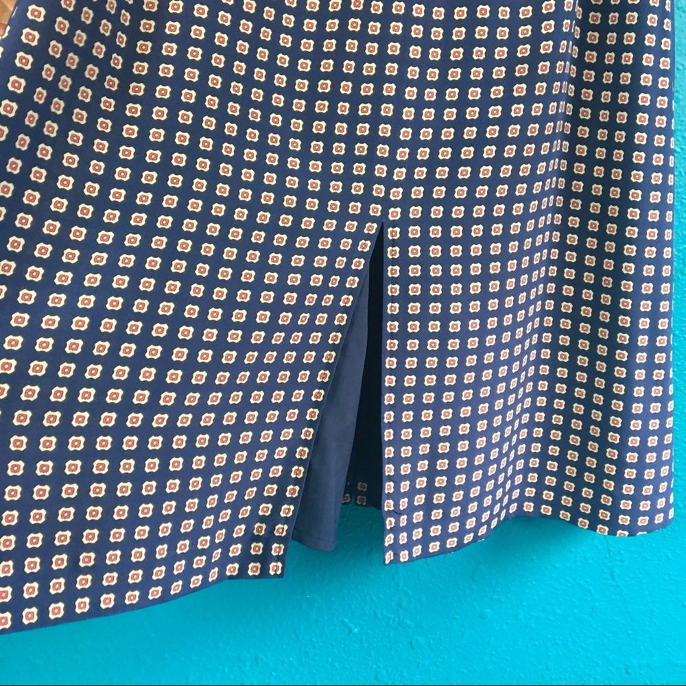 Madewell Ascot Silk Dots Print Double Slit Skirt 0 - Picture 5 of 8